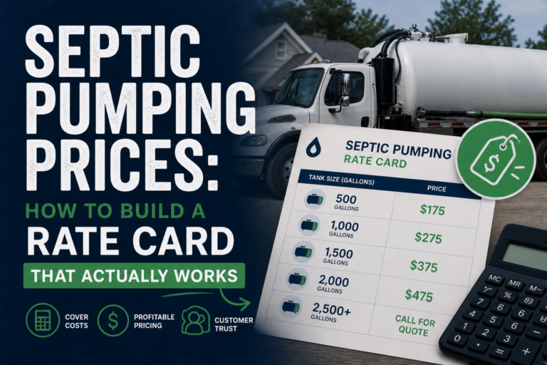How to set septic pumping prices